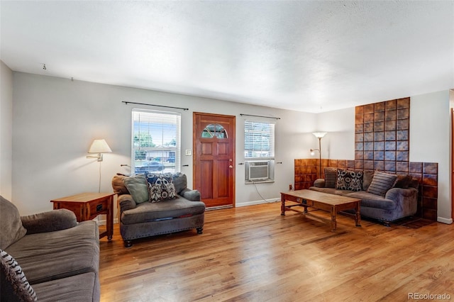 9040 Raleigh St, Westminster, CO 80031 - living room featuring cooling unit and light wood finished floors