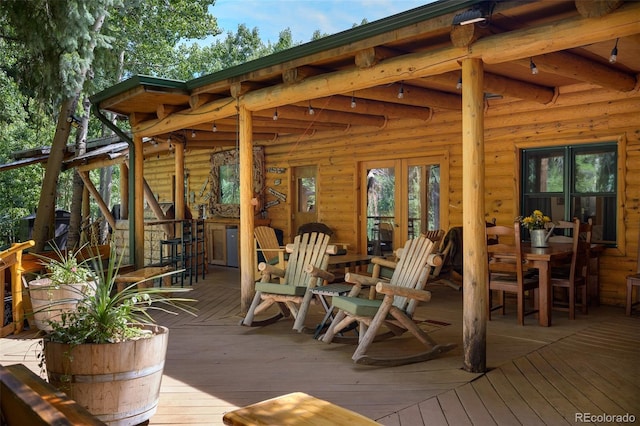 115 Lions Gate Dr, Winter Park, CO 80482 - view of wooden terrace