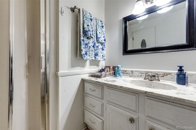 bathroom featuring vanity