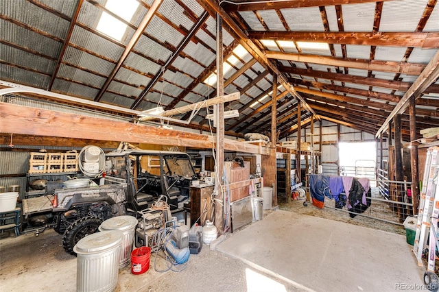 view of horse barn