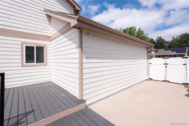 1772 Eisenhower, Louisville, CO 80027 - wooden terrace with a gate and a patio
