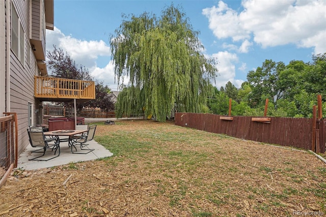 7667 W Brook Dr, Littleton, CO 80128 - fenced backyard with a patio area