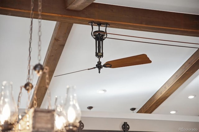 detailed view of recessed lighting