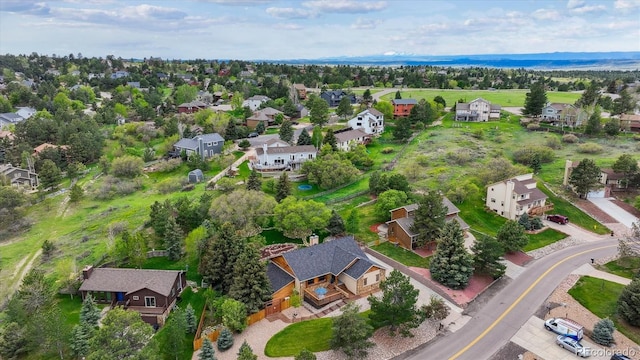 aerial perspective of suburban area