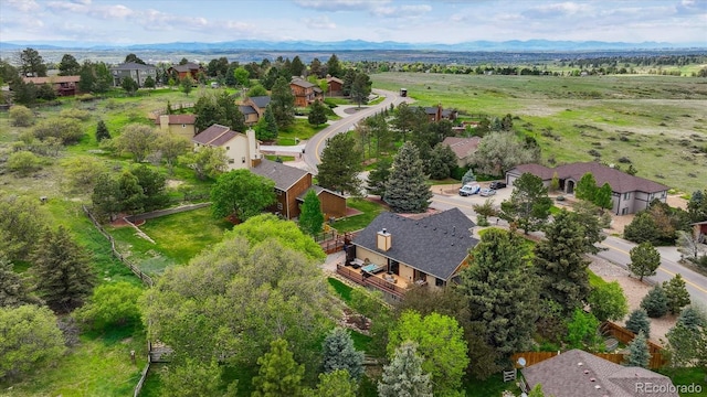 aerial view of residential area