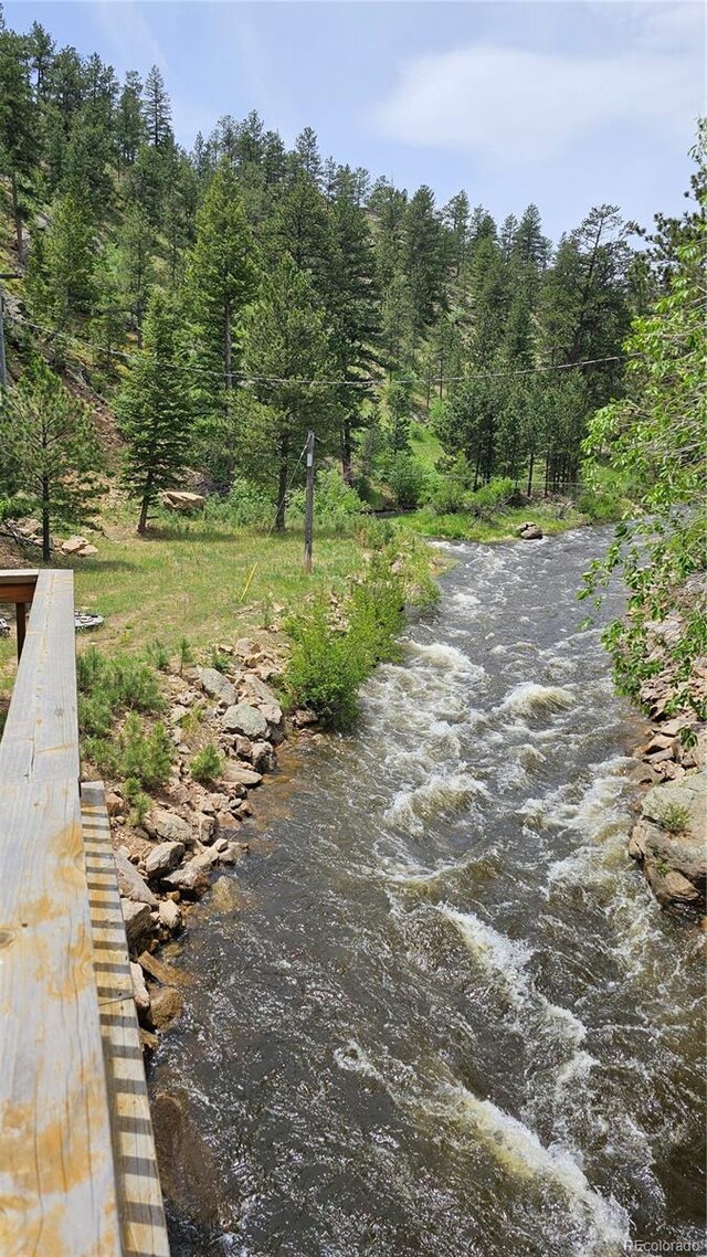 view of water feature