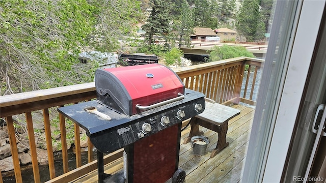 deck with grilling area