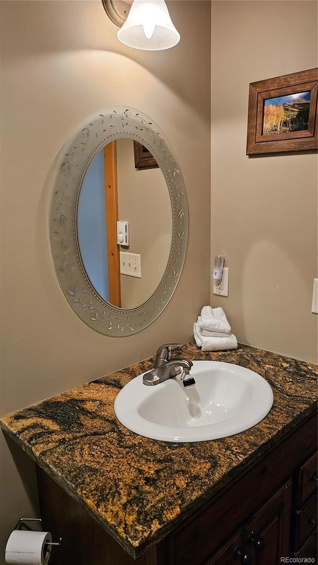 bathroom with vanity