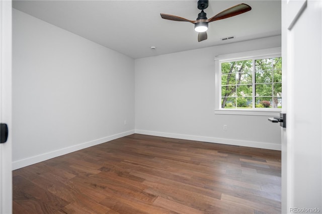 404 S Oneida Way, Denver, CO 80224 - empty room with a ceiling fan and wood finished floors