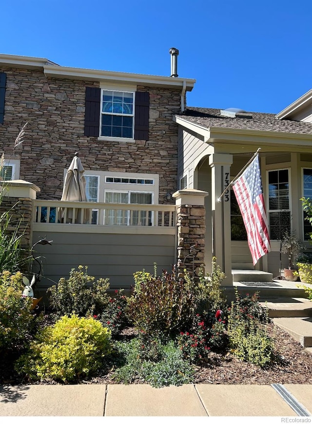 view of front of home