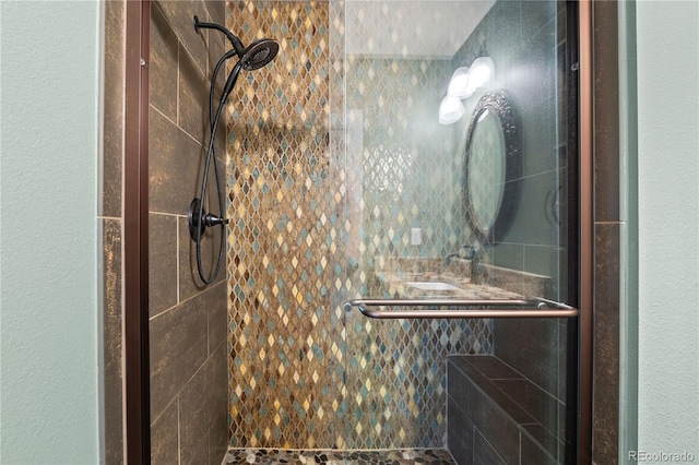 4425 Irving St, Denver, CO 80211 - full bathroom featuring a stall shower