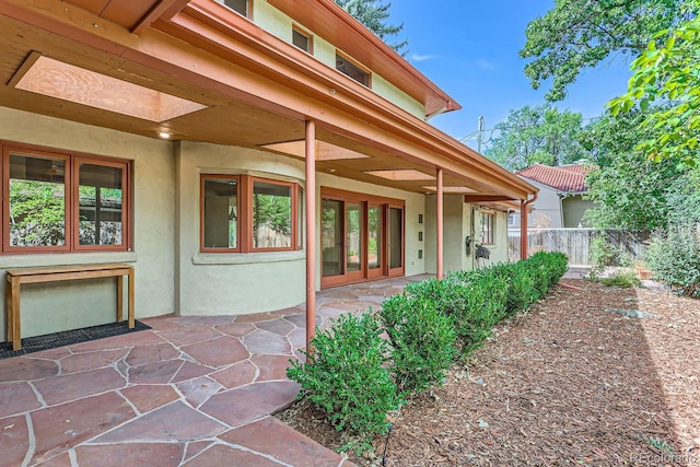 exterior space featuring a patio