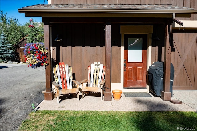 302 N Main St, Breckenridge, CO 80424 - entrance to property with a shingled roof