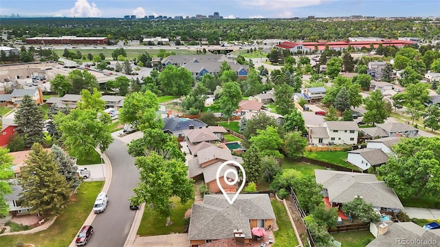 13624 Omega Cir, Lone Tree, CO 80124 - aerial perspective of suburban area