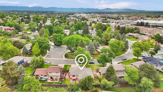 13624 Omega Cir, Lone Tree, CO 80124 - aerial view of residential area with a mountainous background