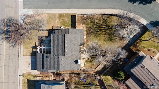 view from above of property
