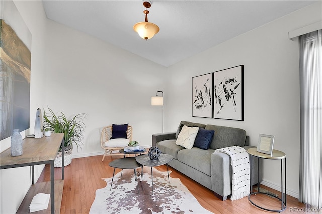 9946 Harrison St, Thornton, CO 80229 - living area featuring wood finished floors and baseboards
