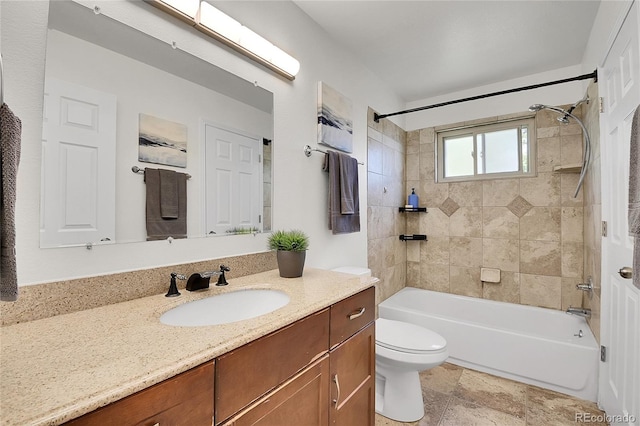 9946 Harrison St, Thornton, CO 80229 - full bathroom featuring vanity, bathtub / shower combination, and toilet