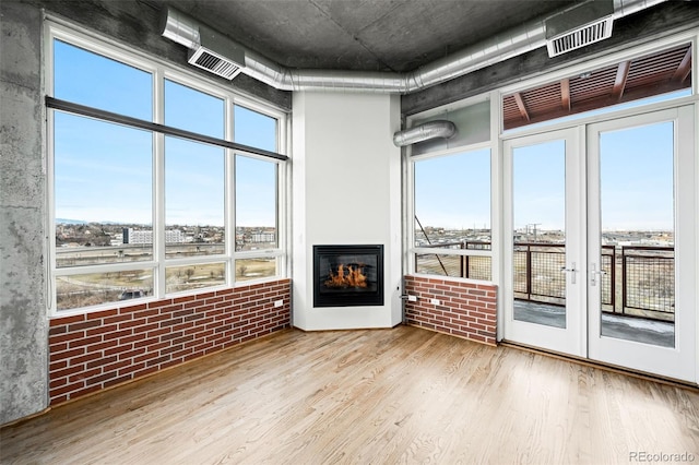 interior space featuring french doors