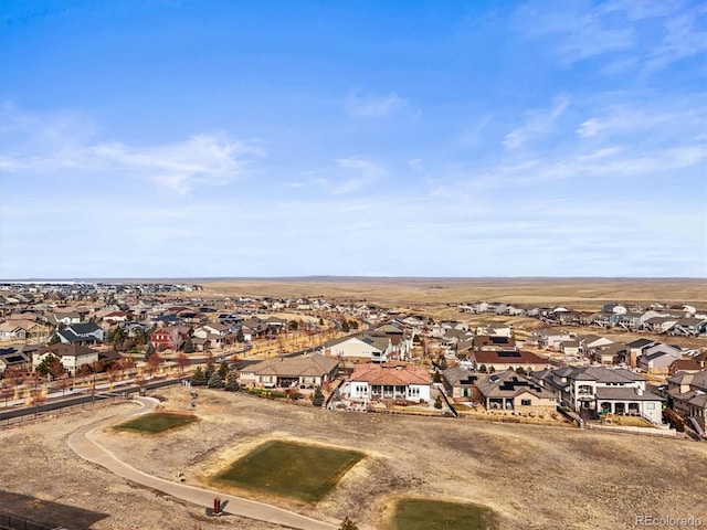 aerial view featuring a residential view