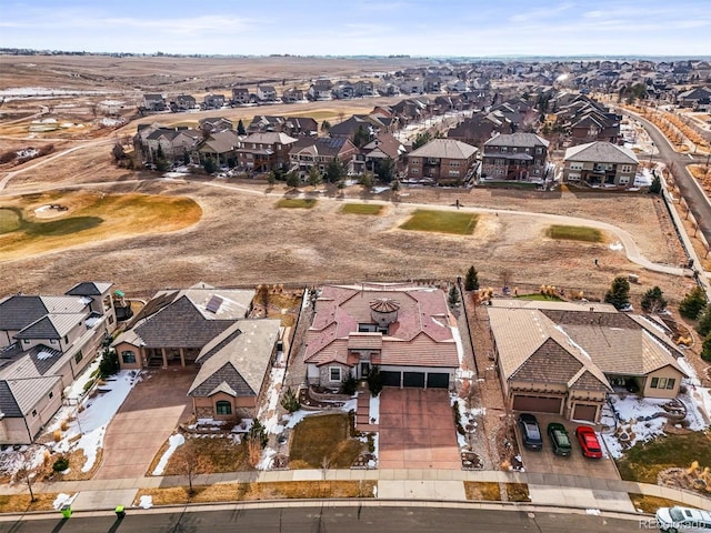 aerial view featuring a residential view