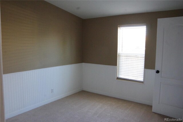179 13th Ave, Cedaredge, CO 81413 - unfurnished room featuring light colored carpet, a wealth of natural light, and wainscoting