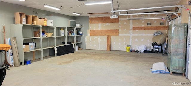 interior space featuring a garage door opener