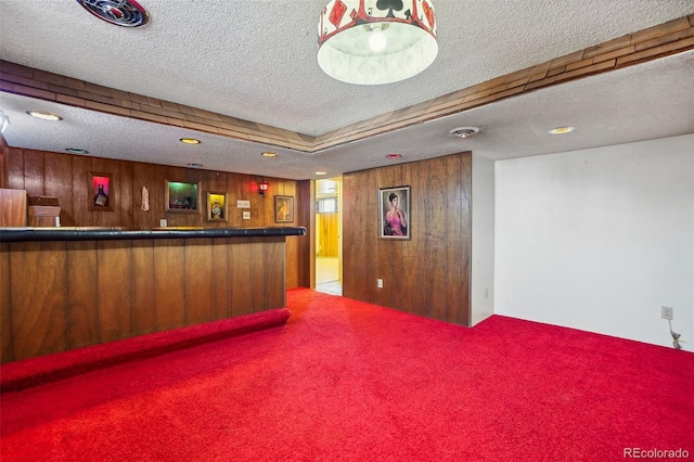 reception area with indoor bar