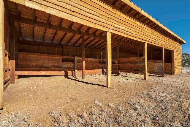 view of attic