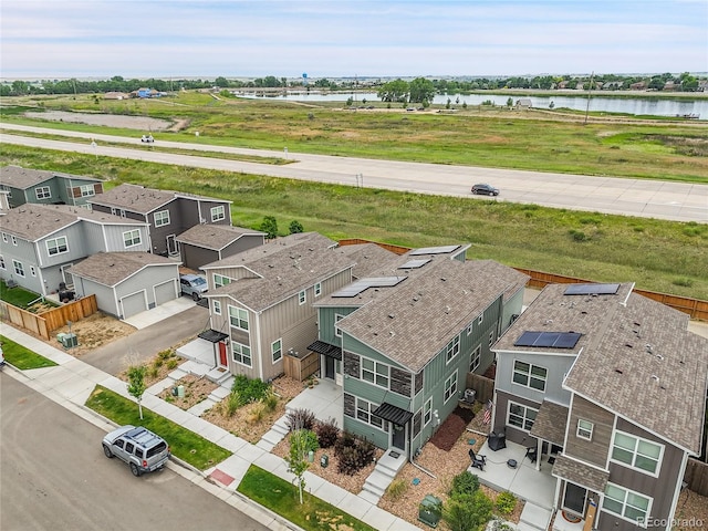 847 Great Plains Ave, Berthoud, CO 80513 - aerial view of residential area with a nearby body of water