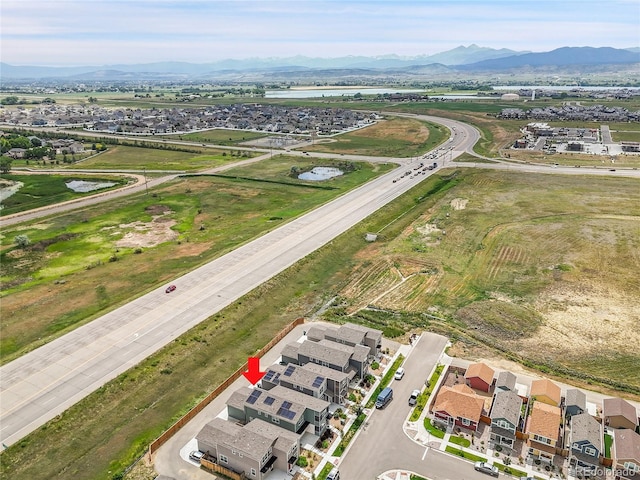 847 Great Plains Ave, Berthoud, CO 80513 - aerial perspective of suburban area with a water and mountain view