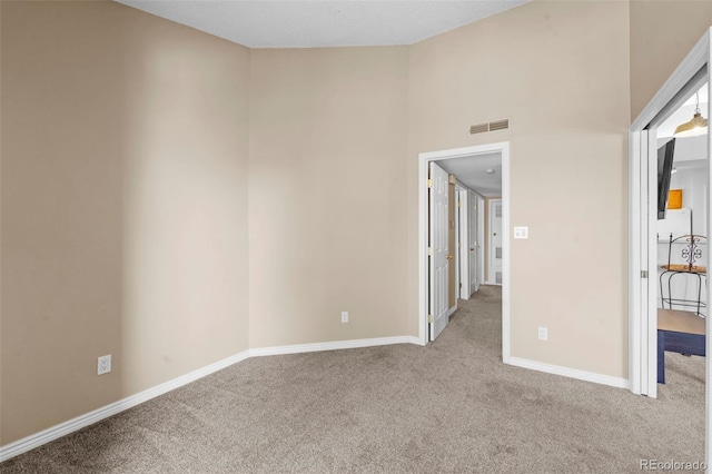 view of carpeted empty room