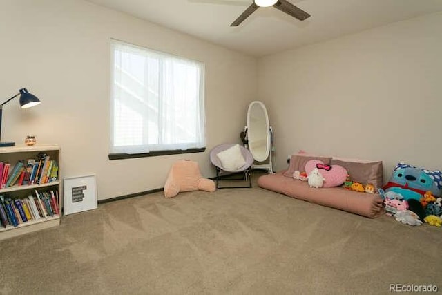 9768 Otis Dr, Westminster, CO 80021 - bedroom featuring a ceiling fan and carpet