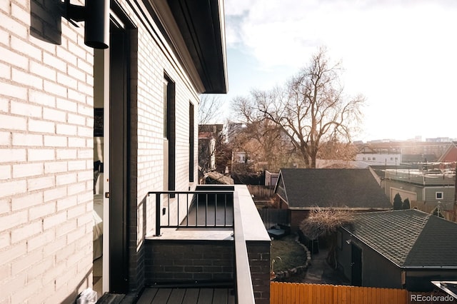 view of balcony
