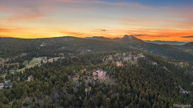 23007 Big Game Trl, Conifer, CO 80433 - view of mountain background with a heavily wooded area