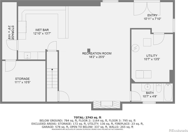 7792 Garrison Ct, Arvada, CO 80005 - floor plan / room layout