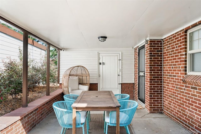 view of sunroom / solarium