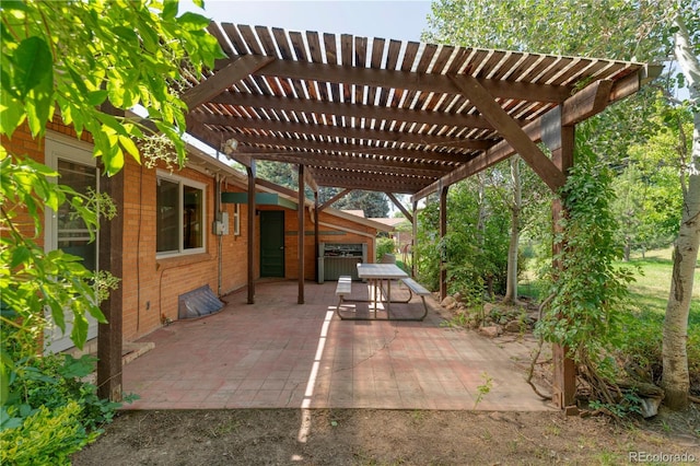 815 Hoyt St, Lakewood, CO 80215 - view of patio / terrace featuring a pergola