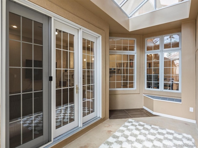 425 Steele St, Denver, CO 80206 - unfurnished sunroom featuring french doors