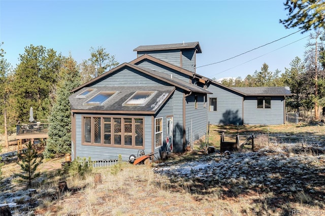view of back of property