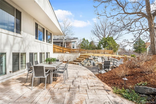 view of patio / terrace with outdoor dining space