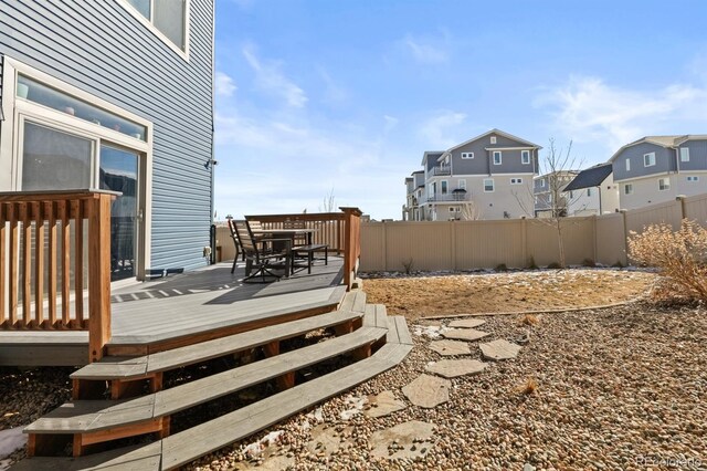 5704 Callan Dr, Colorado Springs, CO 80927 - view of yard featuring a wooden deck