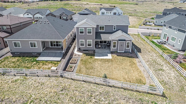 bird's eye view featuring a residential view