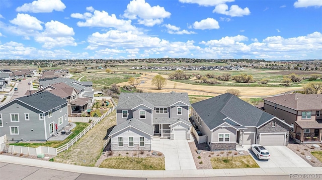 birds eye view of property featuring a residential view
