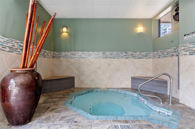 2 Adams St Unit 608, Denver, CO 80206 - view of swimming pool with an in-ground hot tub