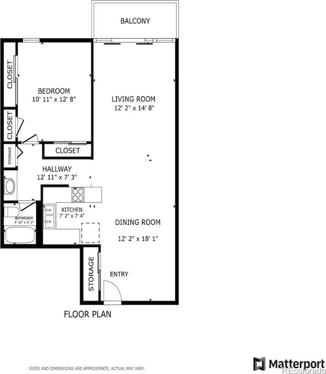 2 Adams St Unit 608, Denver, CO 80206 - property floor plan