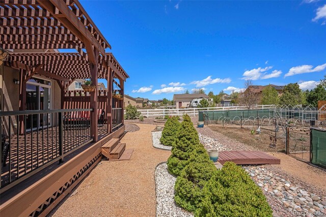 9709 Rockingham Dr, Peyton, CO 80831 - view of yard with a pergola