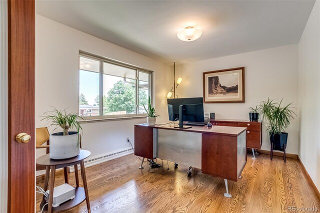 9650 W 35th Ave, Wheat Ridge, CO 80033 - office space with baseboard heating and light wood-style floors
