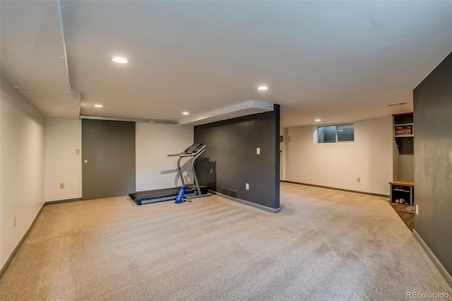9650 W 35th Ave, Wheat Ridge, CO 80033 - exercise area featuring carpet and recessed lighting