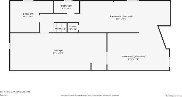 9650 W 35th Ave, Wheat Ridge, CO 80033 - view of home floor plan